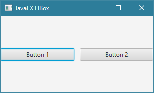 طريقة جعل محتوى ال HBox يظهر على كل المساحة المتوفرة فيه في JavaFX