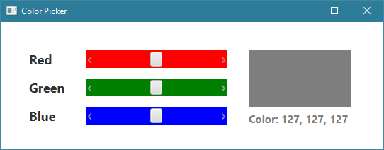 سورس كود برنامج إختيار الألوان بلغة جافا