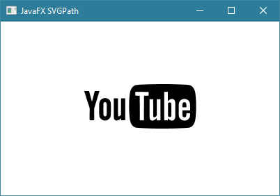 مثال حول الكلاس SVGPath في javafx