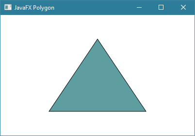 مثال حول الكلاس Polygon في javafx
