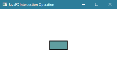 مثال حول Intersection Operation في javafx