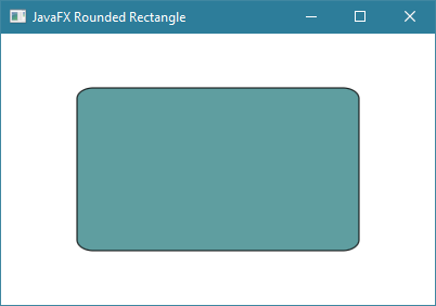 طريقة جعل زوايا الـ Rectangle دائرية الشكل في javafx
