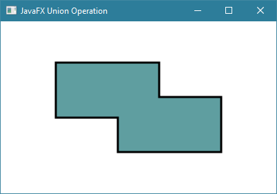مثال حول Union Operation في javafx