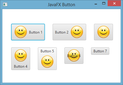طريقة إضافة أيقونة للـ Button مع تحديد مكان ظهورها في javafx