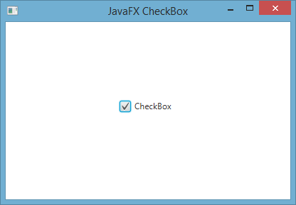 طريقة إضافة CheckBox في javafx