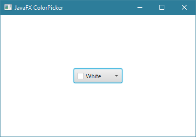طريقة إضافة ColorPicker في javafx
