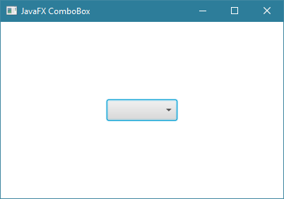 طريقة إضافة ComboBox في javafx