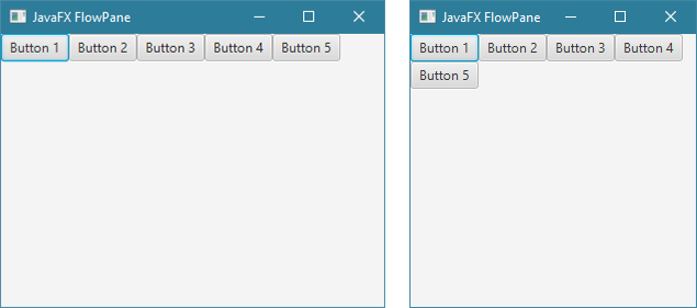 طريقة وضع محتوى الصفحة في FlowPane في JavaFX