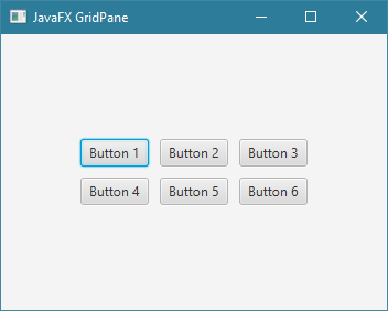 طريقة إضافة مسافة فارغة بين الأشياء التي نضيفها في GridPane في JavaFX