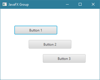 طريقة تحديد حجم و مكان ظهور الأشياء التي نضيفها في Group في JavaFX
