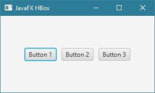 طريقة إضافة مسافة فارغة بين الأشياء التي نضيفها في HBox في JavaFX