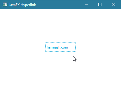 طريقة إضافة Hyperlink في javafx