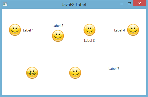 طريقة إضافة أيقونة للـ Label مع تحديد مكان ظهورها في javafx