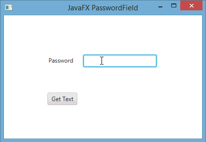 طريقة الحصول على النص المدخل في الـ PasswordField عند النقر على زر في javafx
