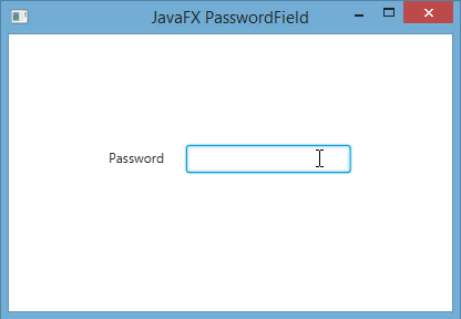 طريقة التشييك على النص الذي يتم إدخاله في الـ PasswordField في javafx