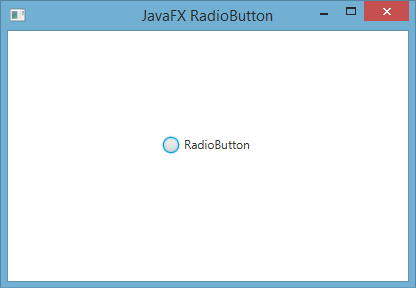 طريقة إضافة RadioButton في javafx