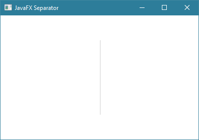 طريقة إنشاء Separator عامودي في javafx
