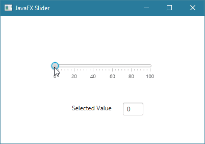 طريقة تنفيذ أوامر في كل مرة يتم فيها تغيير قيمة الـ Slider في javafx