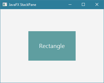 طريقة عرض نص فوق مربع بواسطة StackPane في JavaFX