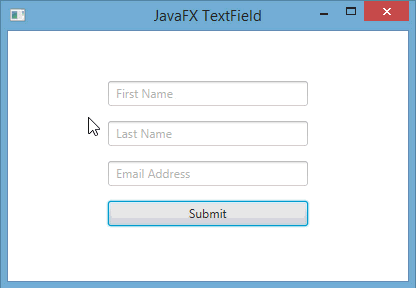 طريقة إظهار نص إرشاد في الـ TextField في حال كان فارغاً في javafx