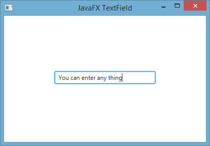 طريقة إضافة TextField في javafx