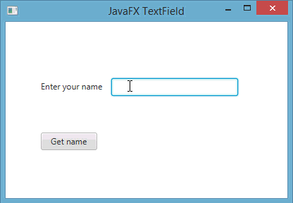 طريقة الحصول على النص المدخل في الـ TextField عند النقر على زر في javafx