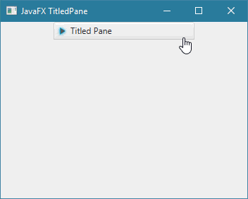 طريقة إنشاء TitledPane في JavaFX