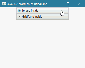 طريقة وضع أي شيء كمحتوى لل TitledPane في JavaFX