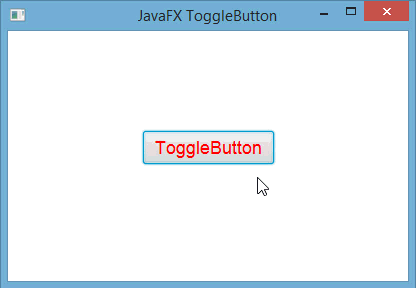 طريقة تغيير حجم و لون خط الـ ToggleButton في javafx