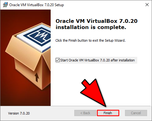 تحديد ميزات التثبيت الإختيارية لبرنامج VirtualBox