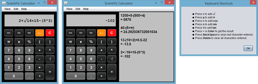 java swing scientific calculator source code تحميل كود آلة حاسبة علمية في جافا